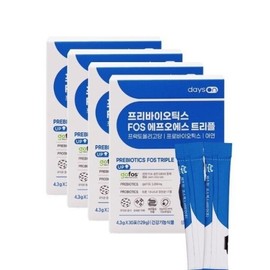 Days On Prebiotics FOS Triple 4.3gx30 sachets 4 cans I - Single / 데이즈온프리바이오틱스FOS트리플4.3gx30포4통I - 단일
