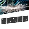 5Pcs Profile End Caps Double Slots Aluminum Alloy Cover Plate