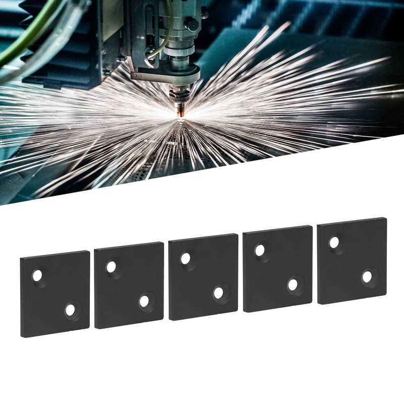 5Pcs Profile End Caps Double Slots Aluminum Alloy Cover Plate