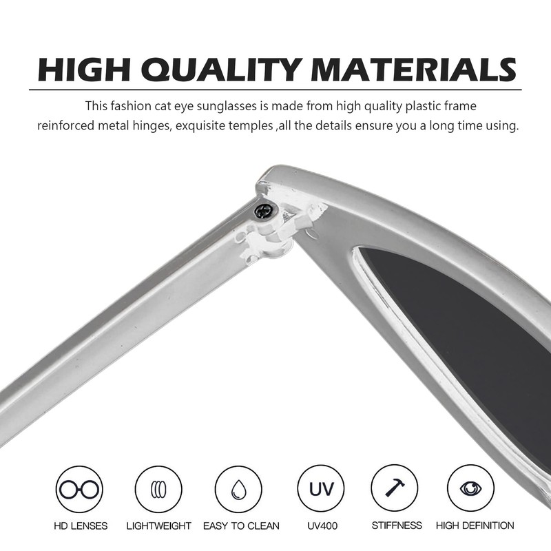 Lxnoap Cat Eye Retro Vintage Sunglasses for Women Clout Goggles