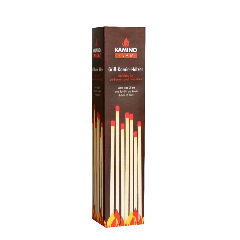 KaminoFlam Matches Long - Grill Fireplace Woods 20 cm -
