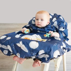 Grabease - Babero impermeable para bebés y niños pequeños, lavable a máquina, de 6 a 24 meses, azul marino