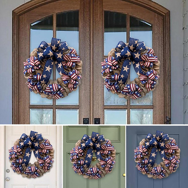 4th of July Wreath Memorial Day Wreath American Independence Day