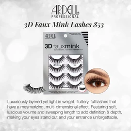 ARD LASHES 3D FAUX MNK 853 4PK