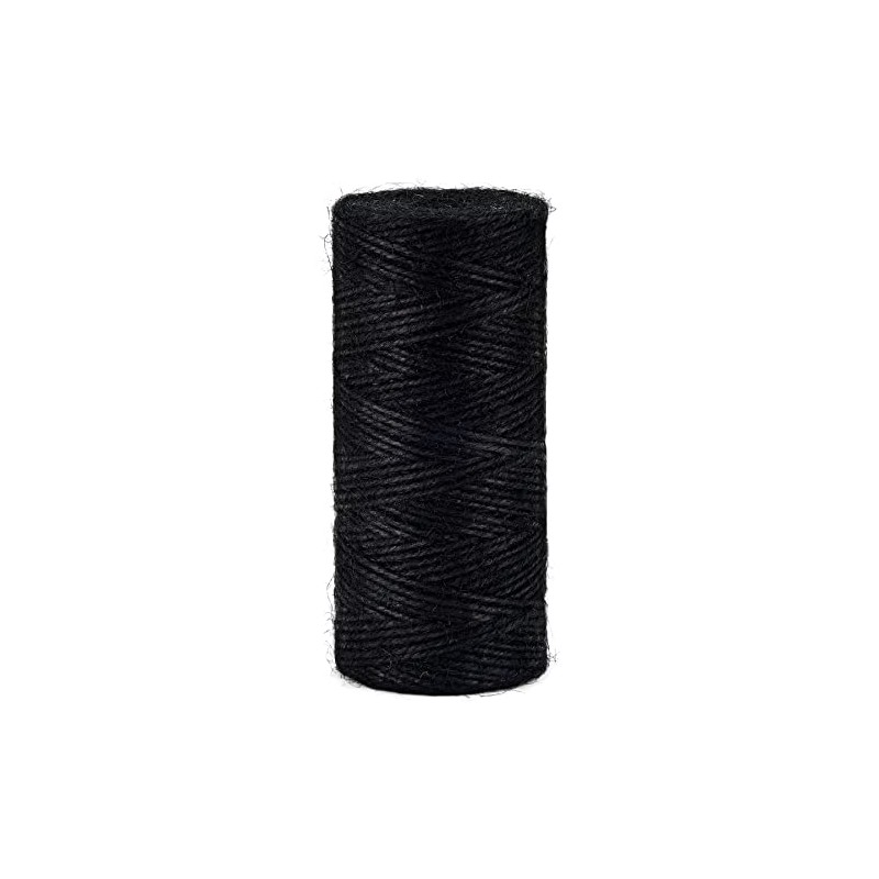 2mm±160m Black Jute Twine Rope for Wrapping Crafts Decoration Garden