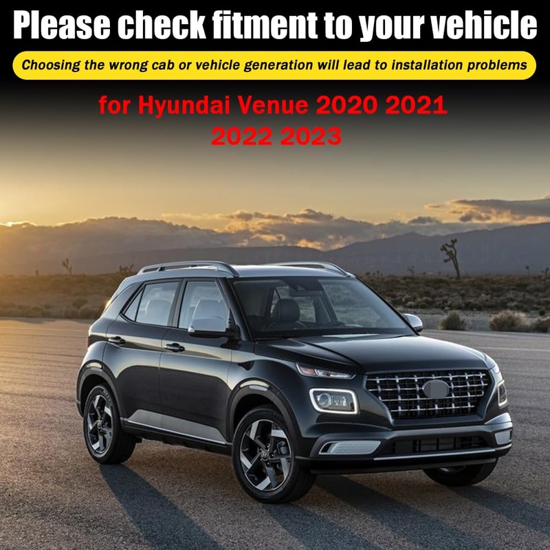 LETINGFAR Window Visors Rain Guards for Hyundai Venue 2020 2021