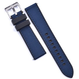 MAX Canvas Watch Strap with FKM Rubber Back and Quick Release Replacement Strap – Choice of Colours