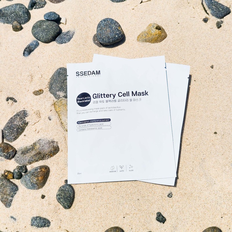 Sedam Cedam Real Lacto Black Label Glittery Cell Mask 1