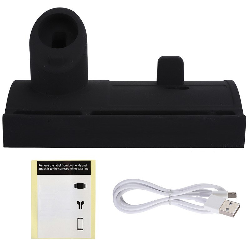 Mobile Phone Charging Base Silicone Stand Holder Bracket for iWatch5/iPhone11