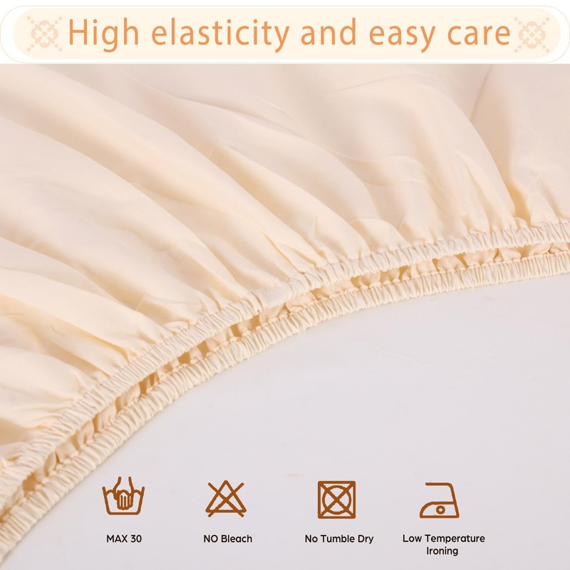 Kesfey 3 Piece Microfiber Massage Sheet Set Including Massage Flat