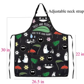 BNQL Anime Apron Cartoon Movie Anime Inspired Gifts for Anime Lover Gifts for Anime Fans Animated Movie Merch Anime Cooking Apron