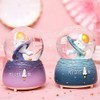 Crystal Ball Astronaut Glitter Ball Music Light Music Box Pink