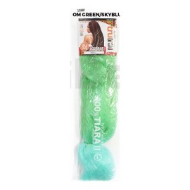Gala Extension Cabello Trenza Africana 85gm 30 Colores Disponibl Color om green/sky blue