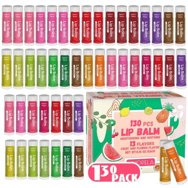 Does not apply Yopela 130 Pack Natural Lip Balm Bulk