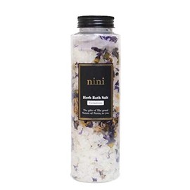 Nini Persian Beauty Herb Bath Salt Body Care | Organic Bath Salts Made with 100% Natural Salt, Oil, and Flowers | No Preservatives and Preservatives Free (Geranium)