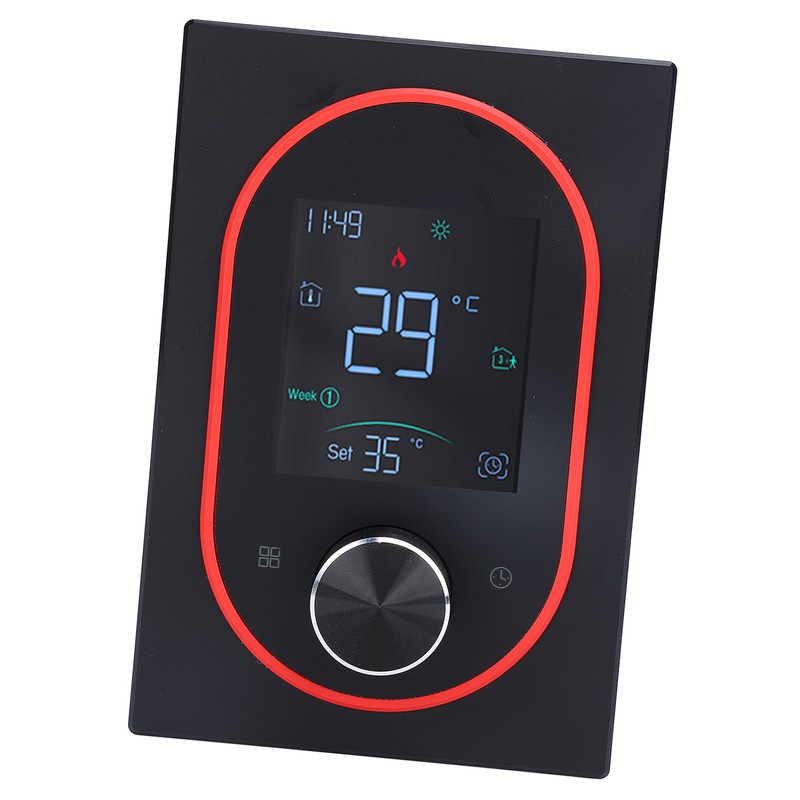 Smart Color Thermostat APP Programmable Touchscreen Knob Control Smart Temperature