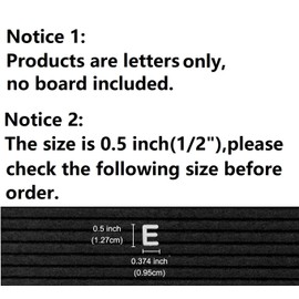 G GAMIT Felt Letter Board Letters Only - Pre-cut 0.5 Inch(1/2”) Tall White Letters 492pcs with Canvas Bag(No Board Included)