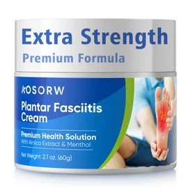AOSORW Plantar Fasciitis Relief Cream - Natural Herbal Formula for Foot, Heel Spur, Ankle, Leg & Hand Discomfort - Premium Health Care Products - 60g / 2.1 Oz