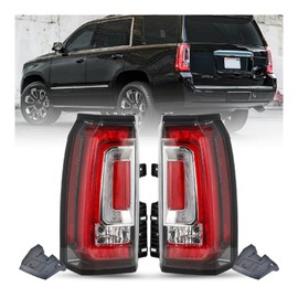 JSBOYAT LED Tail Light Fits for 2015-2020 GMC Yukon/Yukon XL Outer Rear Taillight Assembly with Bulbs OE Direct Replacement Brake Tail Lamp Pair