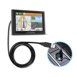 GPS Charger Cable,Mini USB 6.6ft Universal GPS Charging Cord with Voltage Regulator Module 90 Degree Angle Mini USB Power Wire for Garmin GPS Navigator Drive 51 65 Nuvi 50lm 2555lmt 2595lmt 40lm 1300