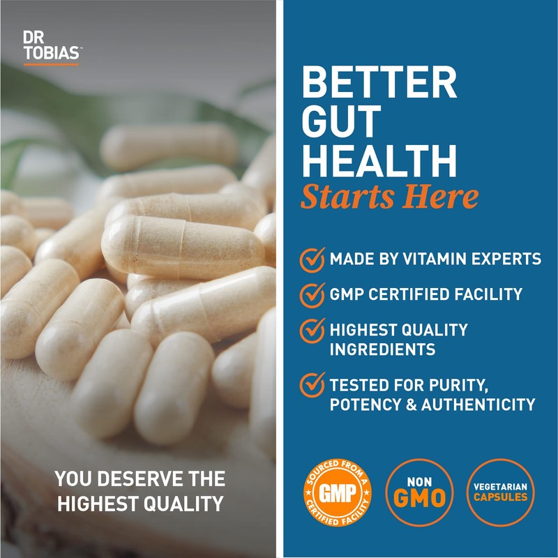 Dr. Tobias Deep Immune Probiotics & Prebiotics, Dual Action Digestion