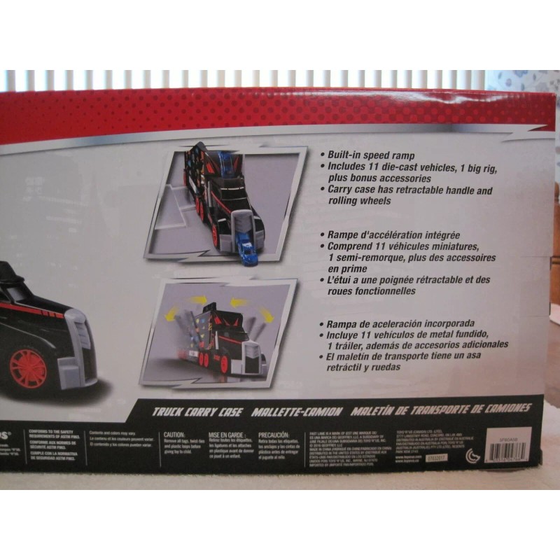 FAST LANE TRUCK CARRY CASE TOYS R US EXCLUSIVE INCLUDES