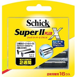 Schick Super II Plus X 2 Blade Replacement Blade (16 Pack)