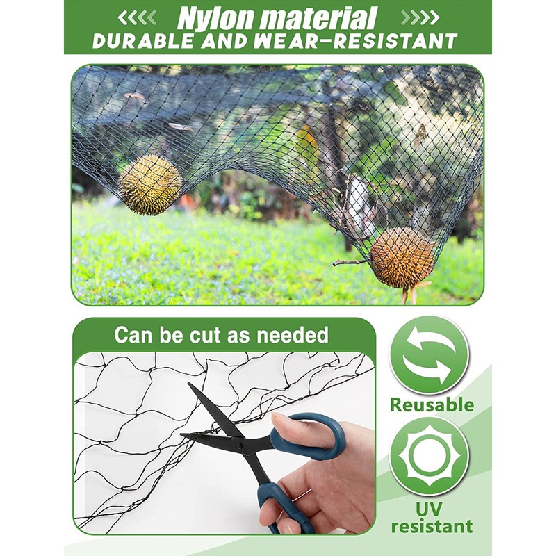 Bird Protective Net Light Weight Reusable Protect Fruit Tree Net