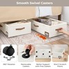 StorageWorks Under Bed Storage with Removable Wheels, 10'' Underbed Storage