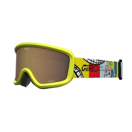 Giro Chico 2.0 Toddler Ski Goggles - Snowboard Goggles for Kids, Boys & Girls 2-4 - Yellow Robot - Amber Rose