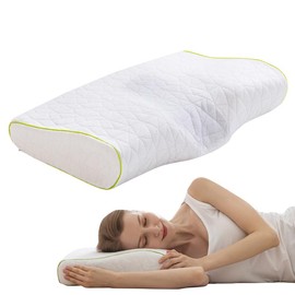 Memory Foam Neck Support Pillow Adjustable Pillow for Side & Back Sleepers Girlfriend Gifts Christmas Decorations 2024 soft bed Sleep Pillow cervical - Bedding Size: Standard