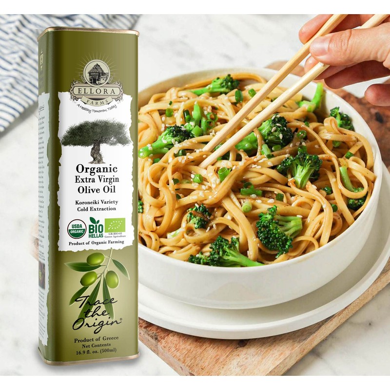 Ellora Farms, Organic Extra Virgin Olive Oil, Cold Press, Traceable