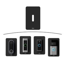 Slim Elegant Non Adhesive Drill it Yourself Wall Plate Mount Compatible with Aosu, Arlo, Blink, Eufy, Nest, Netamo, Reolink, Tapo, Wyze, Hik Ubiquiti G4 Wired or Battery Covers Holes and Scratches