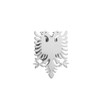Stainless Steel Albania Eagle Double Headed Eagle Brooch and Pin
