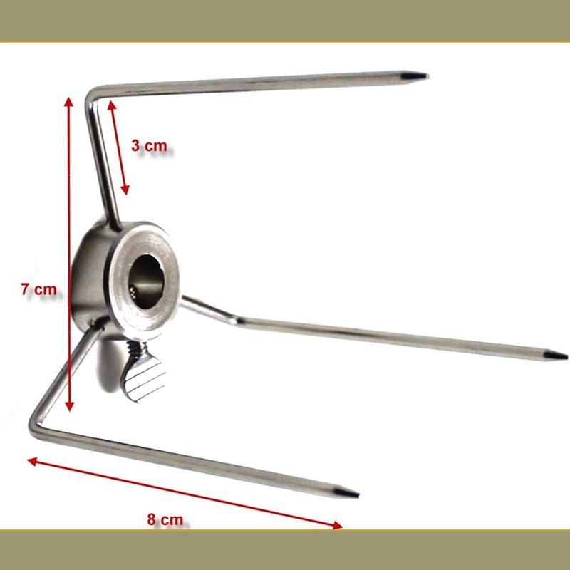 BBQter® Meat Clip Grill Clip for the Barbecue Skewer for