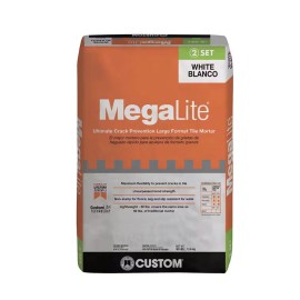 Custom MegaLite Large Format Tile Mortar - 30 lbs - White