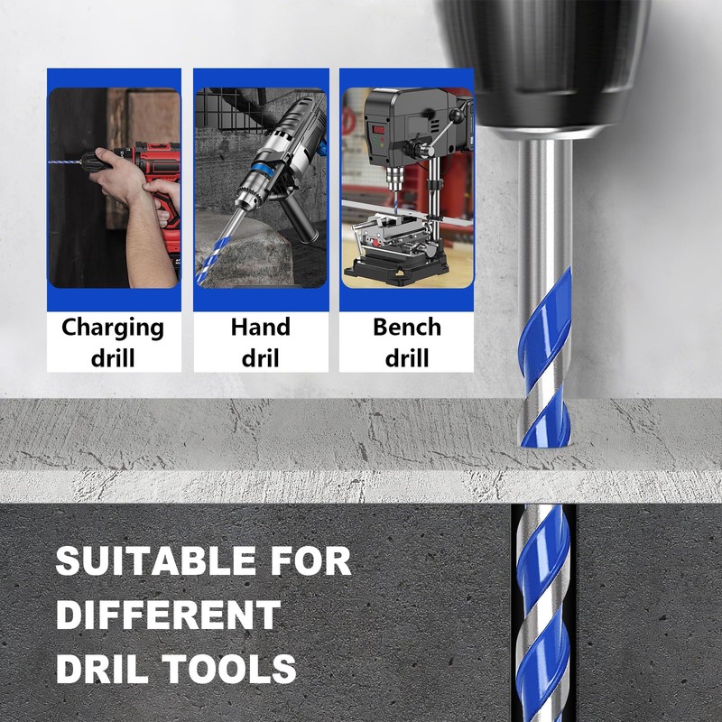 10 Pack 5/32 inch Concrete Drill Bit Set,Masonry Drill Bit