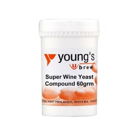 Young's Super Wine Yeast Compound 60g & Yeast Nutrient 100g for Homebrewing Wine, Cider, Mead