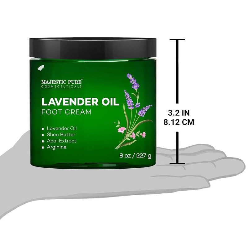 Lavender Oil Foot Cream with Shea Butter | 8 oz