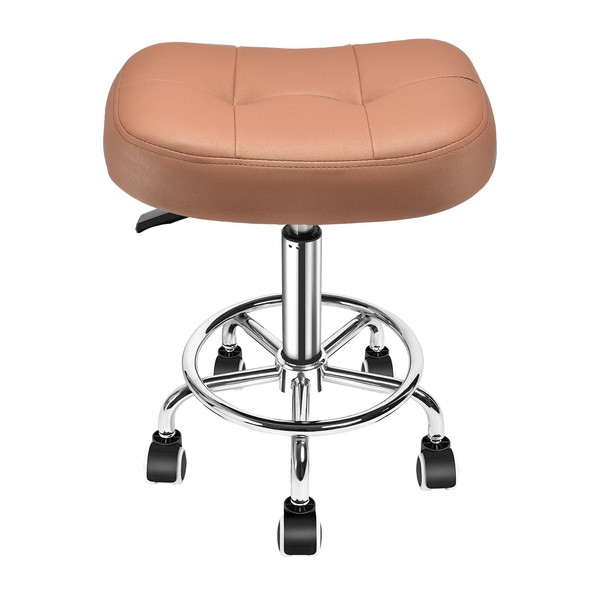 Rolling Stool Wider Rectangular Cushion-Provides a Comfortable, Stable Support Surface