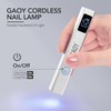 GAOY Cordless Nail Lamp with Stand, Mini Handheld UV Light