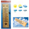 Kingfisher Traditional Wooden Thermometer