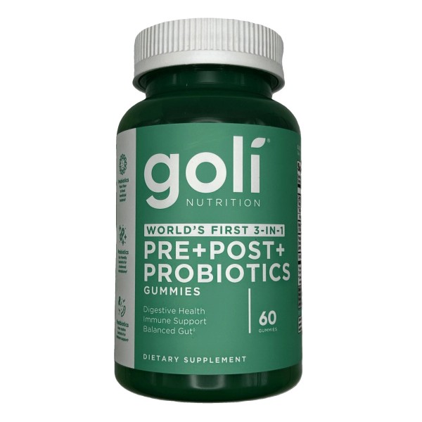 Goli Probiotic+ Gummies Vegan Digestive Gut Immune Support - 60
