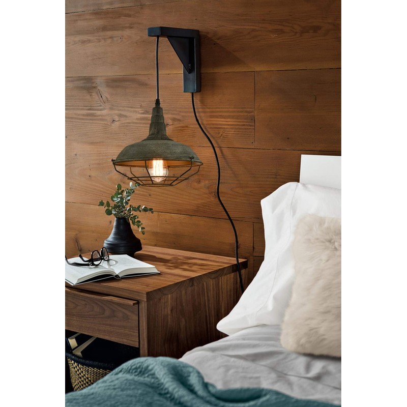 DANSEER Farmhouse Plug in Pendant Light with 16 Feet Hanging
