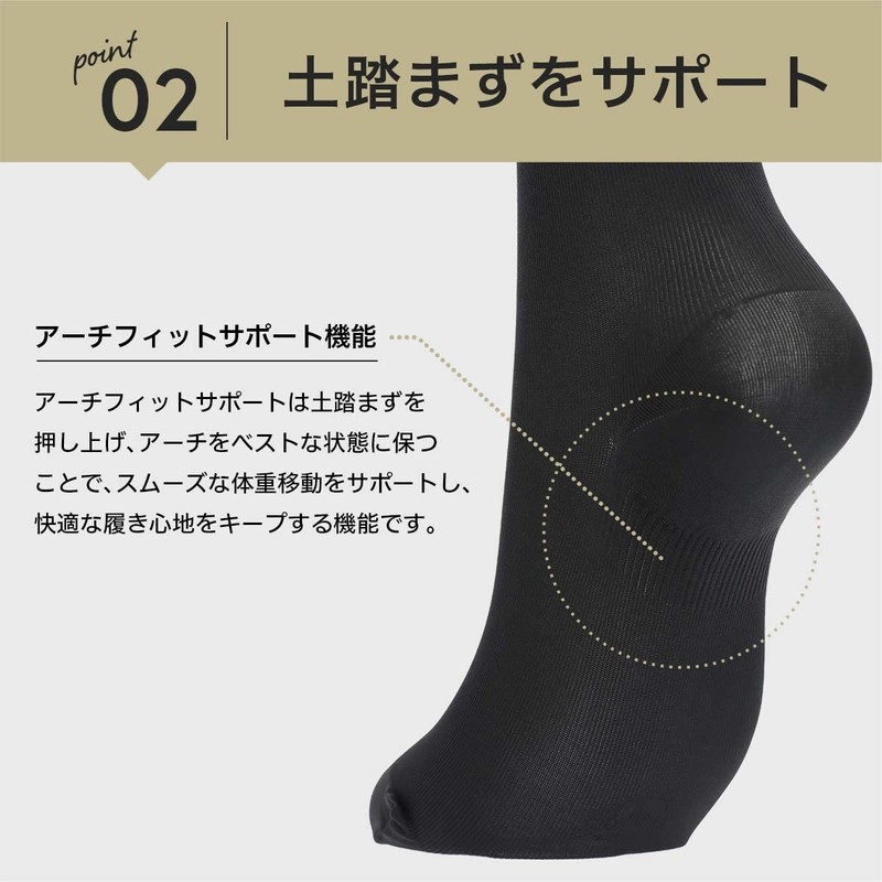 Naigua 03070323 Compression Socks, Graduated Pressure Design, Ankle, 30 hPa,