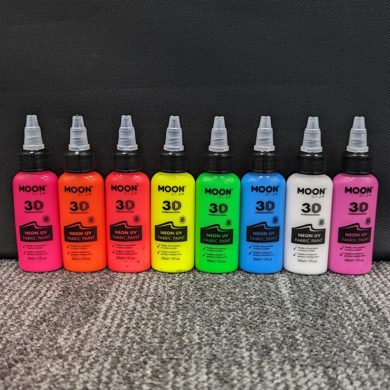 Moon Glow - Neon UV 3D Fabric Paint - 30ml