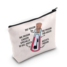 ZJXHPO Kuzco Yzma Emperors Makeup Bag The Poison Chosen Specially to Kill Kuzco The Poison for Kuzco's Poison Makeup Zipper Pouch Bag for Her (C-Kill Poison)
