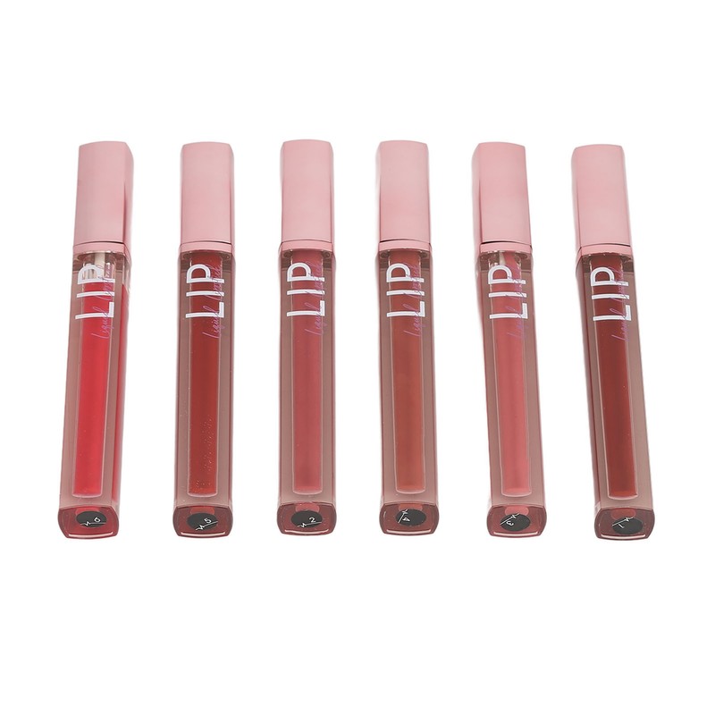 6Pcs Lip Gloss Set 6 Colors Hydrating Nourishing Long Lasting