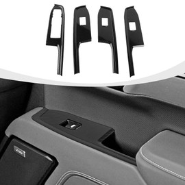 RAZPOY Window Lift Switch Panel Cover Trim Compatible with 2022-2023 Chevy Silverado & 2022-2023 GMC-Sierra, Carbon Fiber