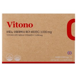 Vitono Dr. Wangjae Lee Mega Vitamin C 3000mg, 270g, 1 box / 비토노 이왕재박사 메가 비타민C 3000mg, 270g, 1박스